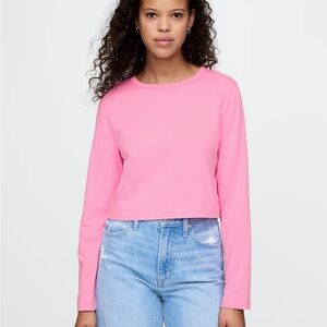 GAP Bright Pink Long Sleeve Tee